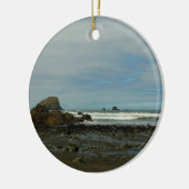 レッドウッド国立公園の太平洋海岸線 セラミックオーナメント (左)