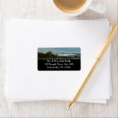 レッドウッド国立公園の太平洋海岸線 ラベル (インサイチュ)