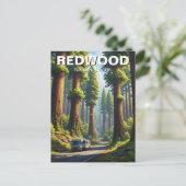 レッドウッド国立公園のRV ポストカード (スタンド正面)