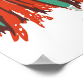 レッドウッド国立公園インウィンターカリフォルニアヴィンテージ ポスター (角)