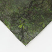 レッドウッド国立公園カリフォルニアのシャクナゲ フリースブランケット (角)