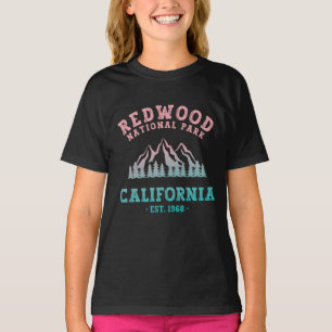 レッドウッド国立公園カリフォルニアグラデーション Tシャツ