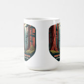 レッドウッド国立公園カリフォルニアツリーズ コーヒーマグカップ (中央)