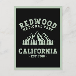 レッドウッド国立公園カリフォルニア ポストカード