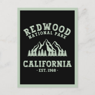 レッドウッド国立公園カリフォルニア ポストカード