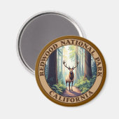 レッドウッド国立公園カリフォルニア マグネット (正面/裏面)