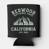 レッドウッド国立公園カリフォルニア 缶クーラー (裏面)