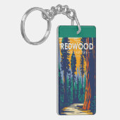 レッドウッド国立公園ヴィンテージ両面 キーホルダー (正面左)