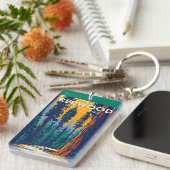 レッドウッド国立公園ヴィンテージ両面 キーホルダー (正面右)