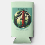 レッドウッド国立公園美しいインCalifornia スリム缶クーラー (裏面)