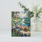 レッドウッド国立公園 オッターズ モダン ヴァン・ゴッホ ポストカード (スタンド正面)