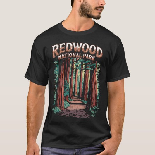 レッドウッド国立公園 ビンテージ Tシャツ (正面)