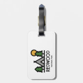 レッドウッド国立公園 ラゲッジタグ (裏面縦)