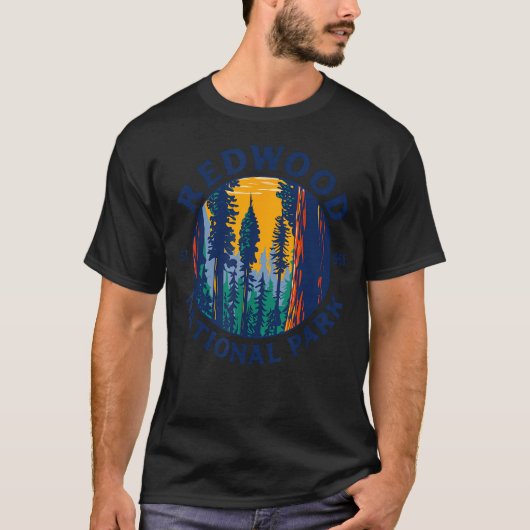 レッドウッド国立州立公園 カリフォルニア州 Tシャツ (正面)