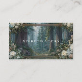 レッドウッド威厳のあるフォレストのフローラフレーム 名刺 (正面)