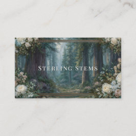レッドウッド威厳のあるフォレストのフローラフレーム 名刺