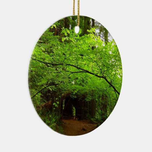 レッドウッド森林のカエデの木 セラミックオーナメント (右)