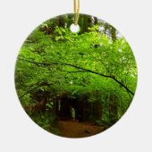 レッドウッド森林のカエデの木 セラミックオーナメント (正面)