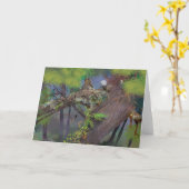 レッドウッド森林の夜 カード (黄色い花)