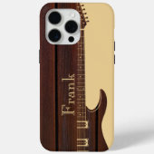 レッドウッド&タンブラウンカラーブロック名ギター Case-Mate iPhoneケース (裏面)