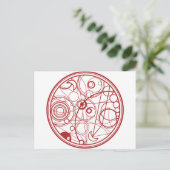 レッドエイリアンデザイン ポストカード (スタンド正面)