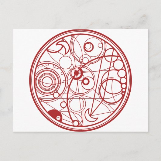 レッドエイリアンデザイン ポストカード (正面)