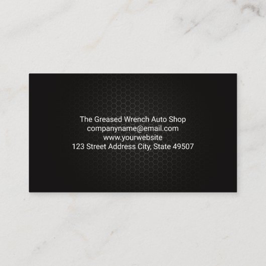 レッドエキゾチックのスポーツカー | ピストン及びギア 名刺 (裏面)