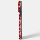 レッドエスニック伝統的ウクライナオーナメント Case-Mate iPhoneケース (裏面 / 左)