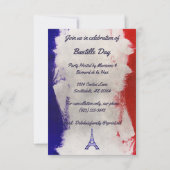 レッドエッフェルタワーオントリカラー 招待状 (裏面)