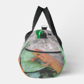 レッドエフトオレンジサラマンダーパーソナライズされた動物 ダッフルバッグ (右)