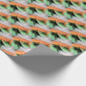 レッドエフトオレンジサラマンダー動物   ラッピングペーパー (角)