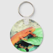 レッドエフトサラマンダーパーソナライズされた自然 キーホルダー (裏面)