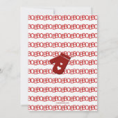 レッドエプロンBBQベビーシャワー招待状 招待状 (裏面)