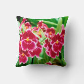 レッドエレガントオーキッド装飾用クッション クッション (裏面)