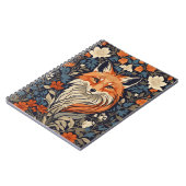 レッドエレガントキツネ顔ウッドランドワイルドライフ ノートブック (左側)