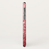 レッドエレガントグリッターラグジュアリー Case-Mate iPhoneケース (裏面/左)