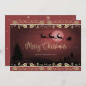 レッドエレガントホリートナディアサンタクロース シーズンカード (正面/裏面)