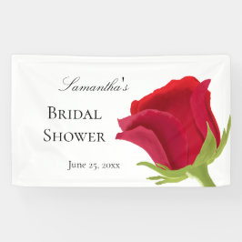 レッドエレガントローズブライダルシャワー 横断幕
