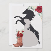 レッドエレガントローズマ素朴リアチチャロキンセアノス 招待状 (裏面)