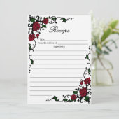 レッドエレガントローズレシピカード (スタンド正面)