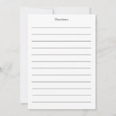 レッドエレガントローズレシピカード (裏面)