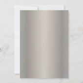 レッドエレガントローズ誕生日招待状 招待状 (裏面)