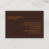 レッドエレガントローゼススパセラピスト 名刺 (裏面)