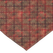 レッドエレガント金ゴールドパターンクリスマス テーブルクロス (アングル)