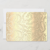 レッドエレガント金ゴールドボーイアンナラシャン 招待状 (裏面)