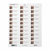 レッドエレガント（鳥）ショウジョウコウカンチョウ&ベリー差出人住所 ラベル (フルシート)