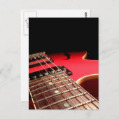レッドエレキギター ポストカード (正面/裏面)