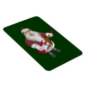 レッドエレクトリックギター付きサンタクロース マグネット (右側)