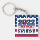レッドエレファントRED WAVE 2022中期選挙US キーホルダー (正面)