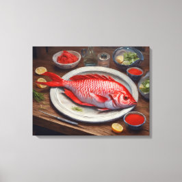 レッドエンペー絵を描ス – キャンバスプリントプリント キャンバスプリント